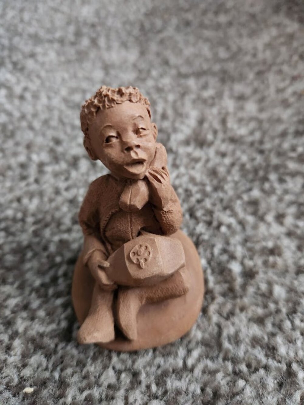 "Little Boy on the Telephone" from the 1991 TnT folk art series